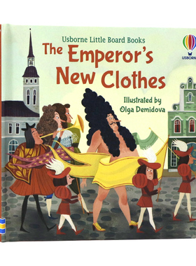 Usborne出品 皇帝的新衣 英文原版绘本 Little Board Books Emperor's New Clothes 安徒生经典童话故事 精装全彩图画 小纸板书