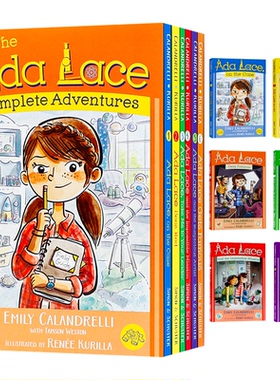艾达莱斯冒险记全集6册盒装英文原版 The Ada Lace Complete Adventures 英文课外分级阅读读物激发阅读兴趣Emily Calandrelli平装