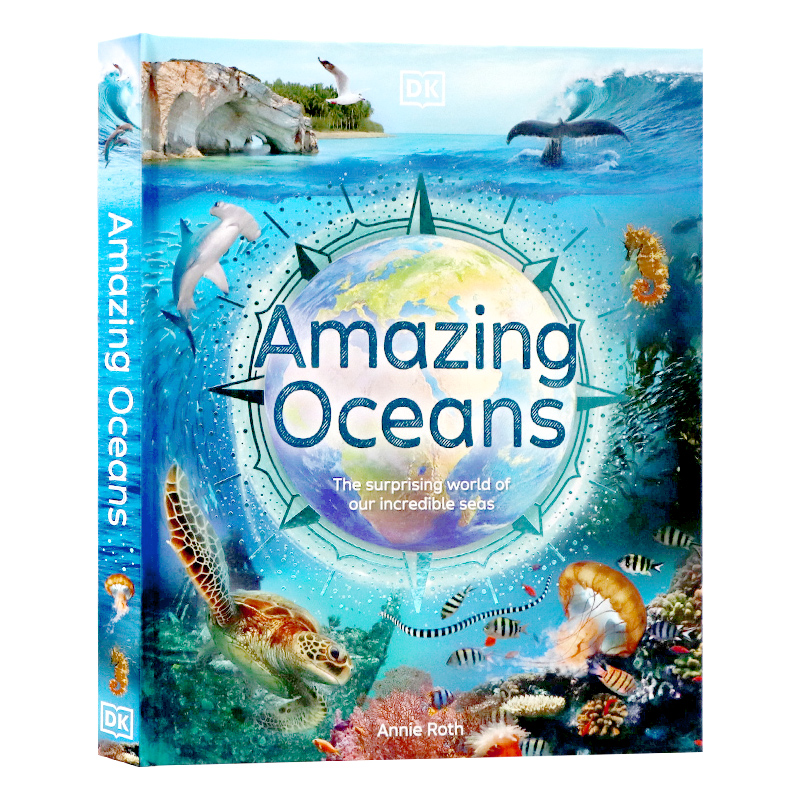 DK百科神奇的海洋英文原版 Amazing Oceans 自然海洋知识科普青少年读物探索世界上不可思议的海洋Annie Roth精装进口书籍 书籍/杂志/报纸 儿童读物原版书 原图主图