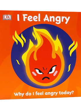 DK启蒙表情包 情绪管理系列 First Emotions I Feel Angry 英文原版 我感到愤怒 幼儿儿童性格培养 情感情商培养纸板书