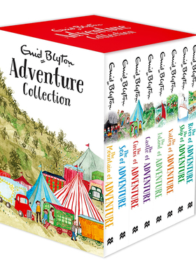 伊妮德布莱顿儿童冒险故事8册 英文原版小说 Adventure Collection Enid Blyton 中小学生英语课外阅读 章节书 学校推荐文学读本