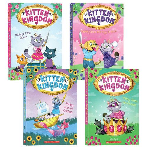 学乐小猫王国系列4册英文原版