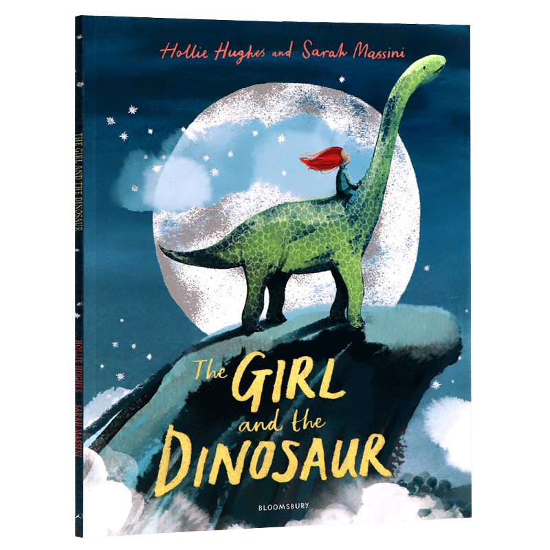 女孩和恐龙英文原版绘本