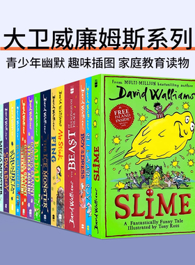 大卫威廉姆斯小说系列 英文原版 David Walliams 神奇的史莱姆/钱堆里的男孩 儿童青少年幽默治愈成长插图小说 英语读物读学校推荐