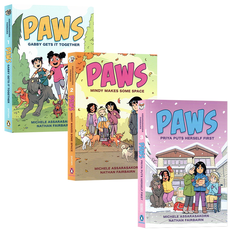 爪子系列3册英文原版绘本