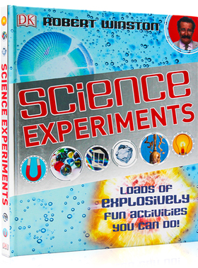 DK出品 儿童STEM 科学实验活动 Science Experiments 英文原版 STEM大课题 少儿科普知识图解指南 课外科普读物 亲子共读 精装大开