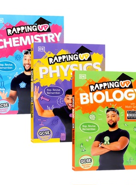 说唱复习指南3册 物理化学生物 英文原版 Rapping Up Physics/ Chemistry/Biology DK The Rapping Science Teacher GCSE备考必备