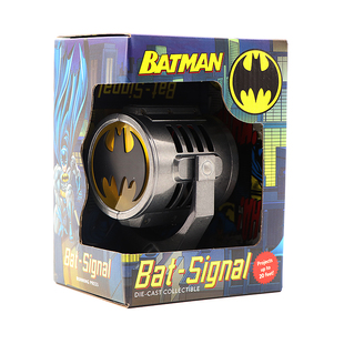 Cast Deluxe Metal 蝙蝠侠：蝙蝠信号灯 Die 可用于收藏 Signal Batman 英文原版 Bat 蝙蝠侠漫画周边玩具