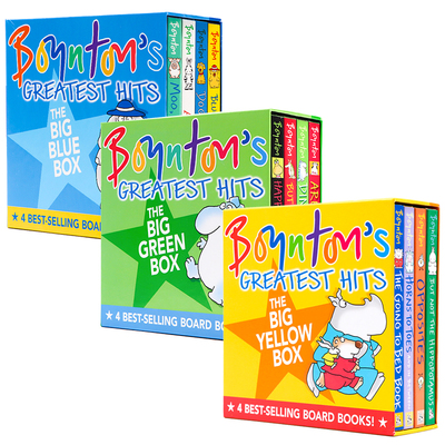 Boynton's Greatest Hits12册盒装 桑德拉博因顿启蒙经典系列 Going To Bed Book MOO BAA LA LA LA英文原版Sandra Boynton纸板书