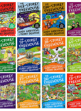 小屁孩树屋历险记系列英文原版小说The Treehouse Fun Book13 26 39 52 156 169层疯狂树屋英语课外阅读 青少年奇幻冒险章节桥梁书