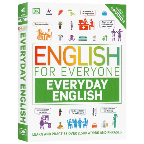 DK出品 人人学英语 每日英语学练2500+超常用单词和短语 英文原版 English for Everyone Everyday English 自学教材托福雅思用书