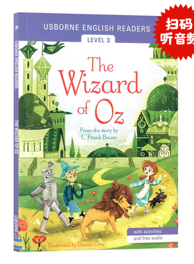Usborne出品分级阅读3 绿野仙踪 英文原版绘本 English Readers Level 3 The Wizard of Oz 儿童英语分级阅读图画故事书平装版