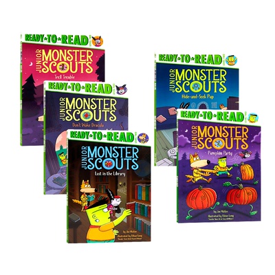 Ready-to-Read系列 少年怪兽童子军系列5册 英文原版 Troll Trouble Junior Monster Scouts 准备读英语分级阅读 level 2 平装绘本