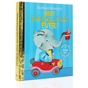 Ever 理查德·斯凯瑞金色童书系列Richard Scarry Little Golden Best Richard 9个故事合辑 进口英文原版 Books 精装