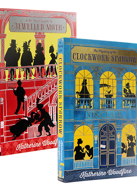 英文原版 The Mystery of the Jewelled Moth/The Mystery of the Clockwork Sparrow 2册合售 桥梁章节书