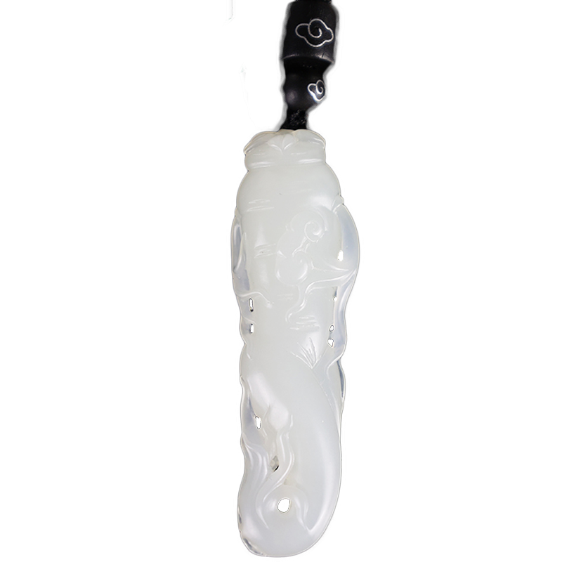 扬州玉器厂玉缘白玉山料