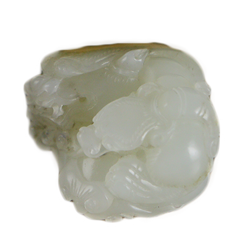 玉缘和田玉吊坠新疆和田白玉籽料独籽望子成龙留有皮色毛孔细腻