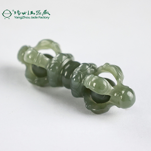 玉缘和田玉官方旗舰店青海湖水绿新疆且末糖降mo杵吊坠雕工精美