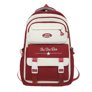 高颜值大容量书包初中女生2024新款大学生高中小学生双肩包背包