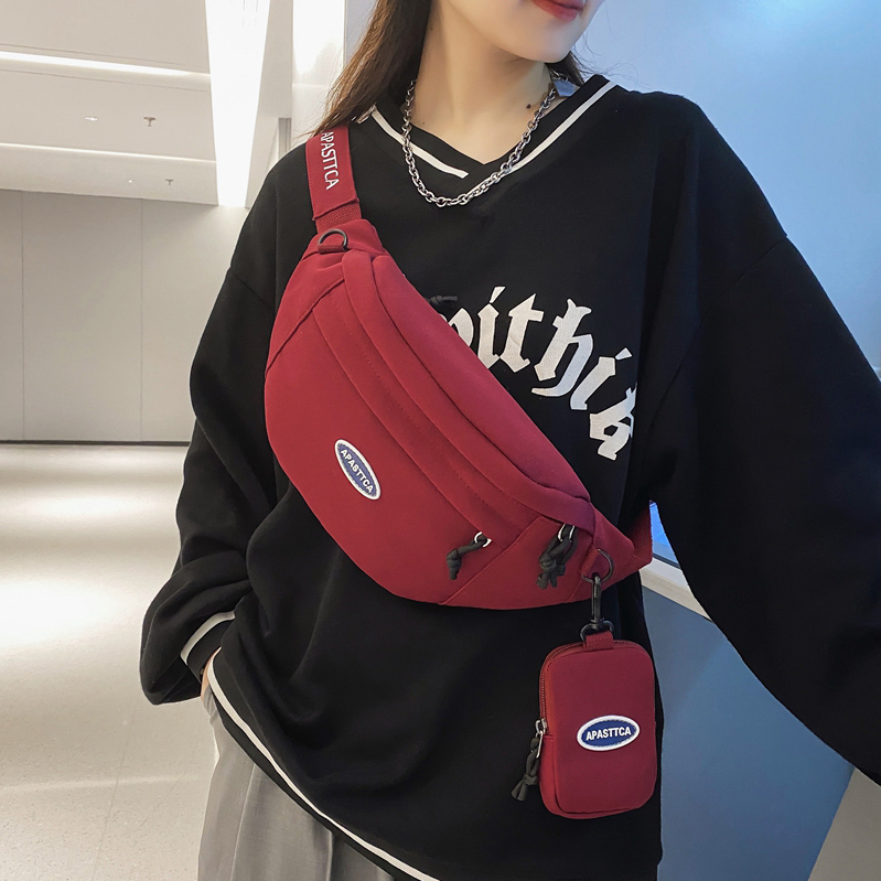 伊梵络男士斜挎包ins潮牌小挎包