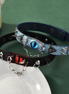暗黑风恶魔之眼项圈女choker颈环