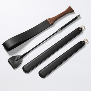 真皮鞭套装皮拍马鞭鞭子训狗教鞭皮鞭皮拍子软鞭子长戒尺定制刻字