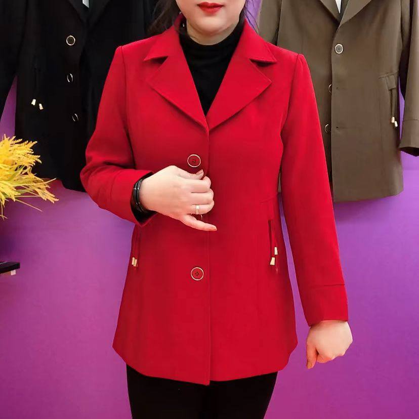 妈妈秋装风衣外套中年洋气高贵2024新款气质外套女士休闲西服上衣,女装/女士精品,风衣,淘宝优惠券,粉丝福利购,淘宝优惠卷
