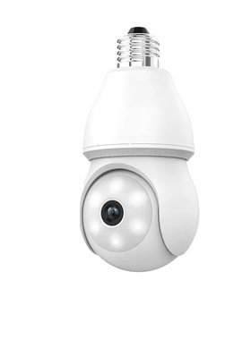 跨境新款E27灯头摄像头IP65防水高清WiFi手机远程监控摄像头