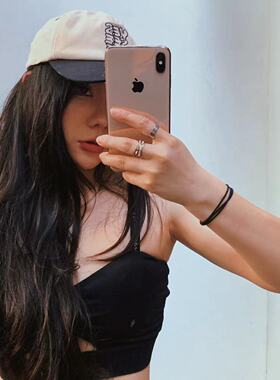 1996 美式米色跳舞爵士鸭舌帽欧美街头棒球帽做旧刺绣遮阳帽子潮