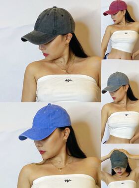 1996卡戴珊同款美式跳舞爵士鸭舌帽欧美街头棒球帽做旧刺绣帽子潮