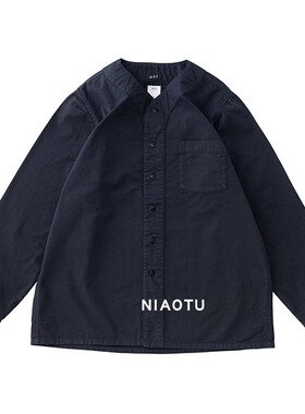 NIAOTU原创 秋冬19AW水洗军事风宽松口袋长袖衬衫外套潮 非visvim