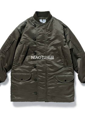 原创潮牌流行棉衣外套男中长款休闲加厚棉服羽绒服余文乐非 wtaps