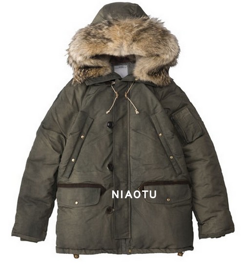 日系棉服中长款大衣余文乐visvim