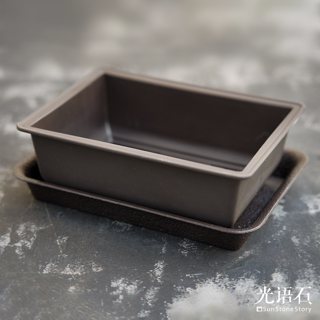 日本青山寸盆石花塑料简约
