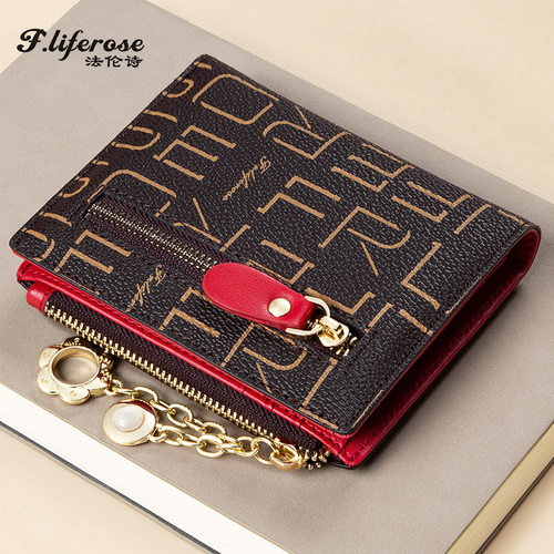 Design Small Wallet for Women, Compact Leather Card Holder