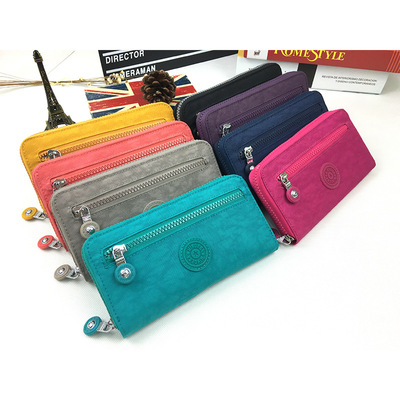 Women's Nylon Oxford Cloth Wallet, Simple Zipper Purse