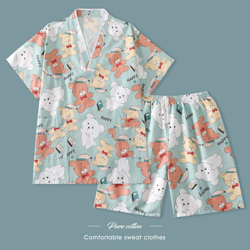 汗蒸服纯棉男款大码情侣