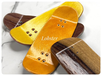 LOBSTER龙虾手指滑板板面手工指尖潮玩迷你Fingerboard 深鱼SYFB