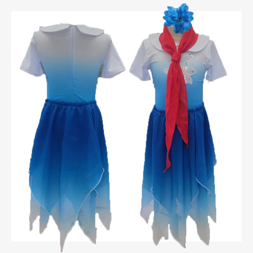 向着梦想奔跑我和祖国一起成长演出服童合唱服飘扬的红领巾表演服