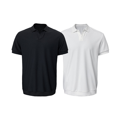 FOCABO老钱风休闲海鸥领短袖T恤