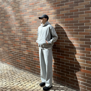 奥利绒套装 FOCABO高棉感40支加绒加厚高质感连帽卫衣套装 舒适卫裤