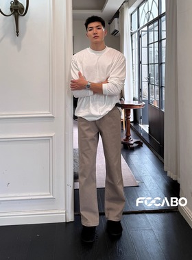 FOCABO美式直筒水洗复古牛仔裤百搭休闲长裤