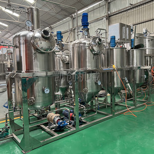 棕榈油脱色脱蜡精炼机 椰子油精炼生产线 多功能食用油加工精炼机