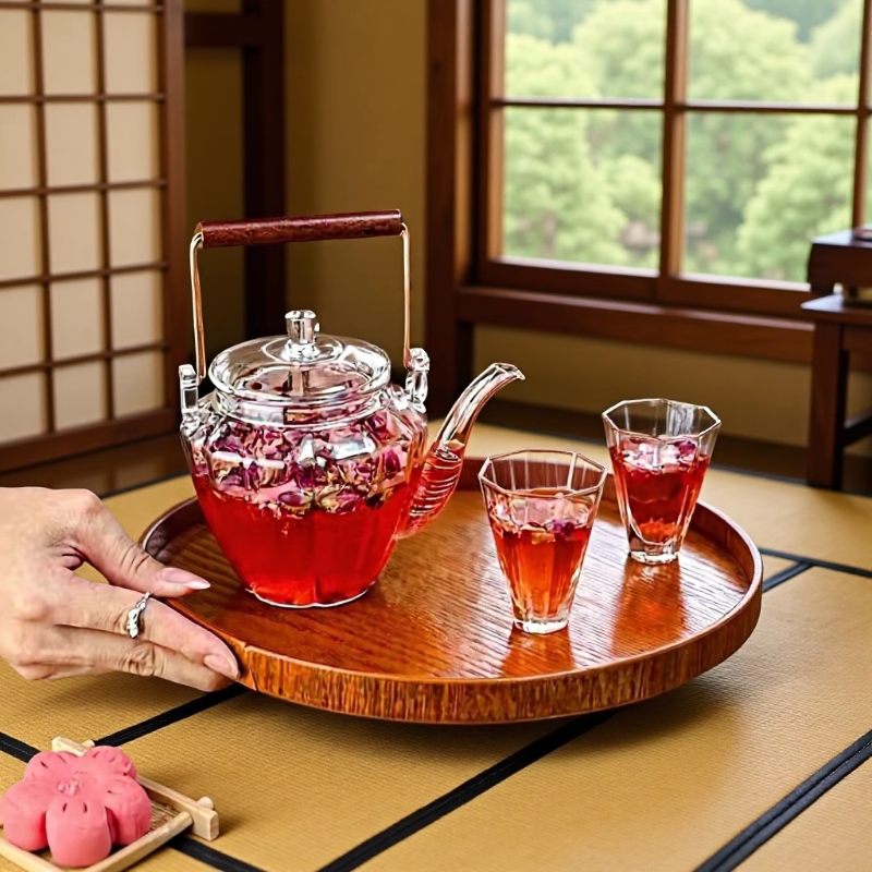 高硼硅材质耐热明火电陶炉提梁壶