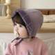 婴儿帽子春秋双面格子全棉灯芯绒大檐防晒保暖儿童男女宝宝遮阳帽