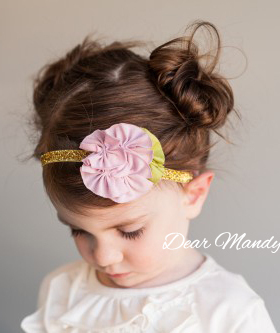 欧美花朵婴儿发带公主韩国新生儿女宝宝儿童满月周岁0-12个月头饰