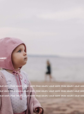 ins棉麻婴儿帽子春秋薄款可爱防风男女宝宝小童儿童护耳帽夏季潮