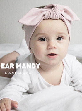 婴儿发带可爱蝴蝶结韩版公主0-6-12个月儿童新生儿女宝宝头饰发饰