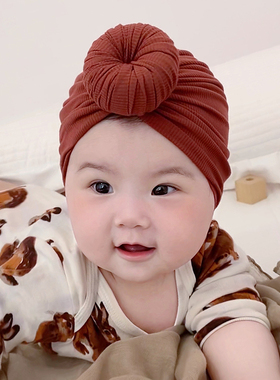 婴儿帽子春秋薄款莫代尔儿童初生新生儿男女宝宝可爱护囟门胎帽夏