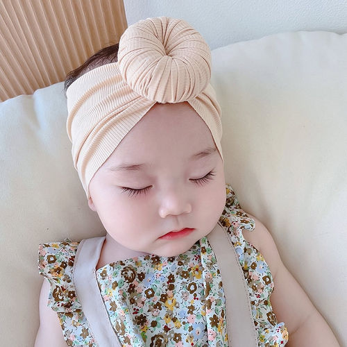 可爱超萌甜甜圈莫代尔婴儿发带春